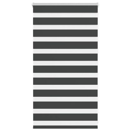 Зеброва щора черна 80x100 см ширина на плата 75,9 cm полиестер