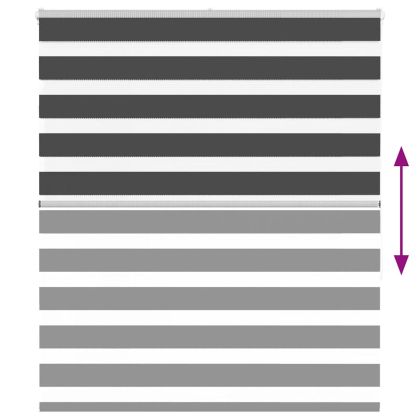 Зеброва щора 120x150 см ширина на плата 115,9 см полиестер