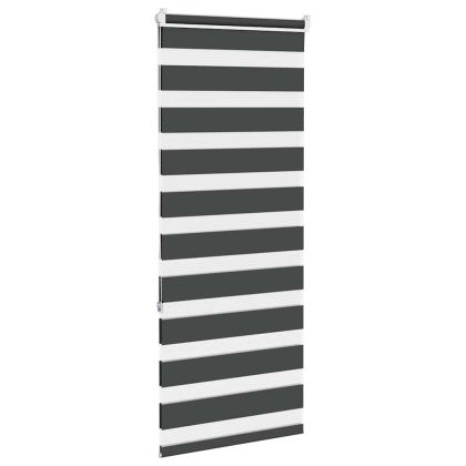 Зеброва щора черна 55x150 см Ширина на плата 50,9 см Полиестер