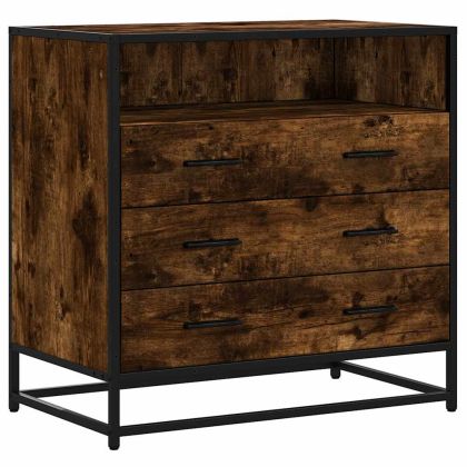 Шкаф с чекмеджета опушен дъб 70x41x70 cm Инженерна дървесина
