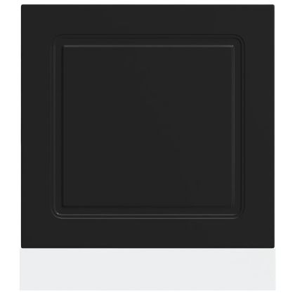 Панел за съдомиялна машина, Kalmar, черен, 60x1,5x57см, инженерно дърво