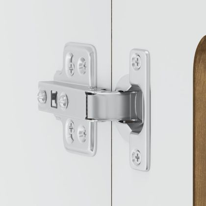 Кухненски стенен шкаф със стъклена врата "Kalmar" опушен дъб, инженерна дървесина