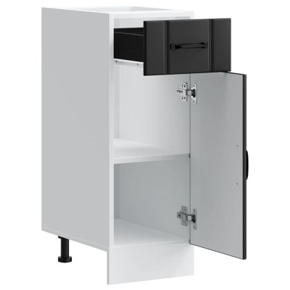 Кухненски шкаф Lucca Черно инженерно дърво