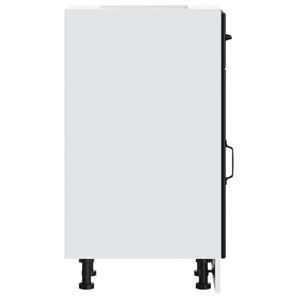 Кухненски шкаф Lucca Черно инженерно дърво