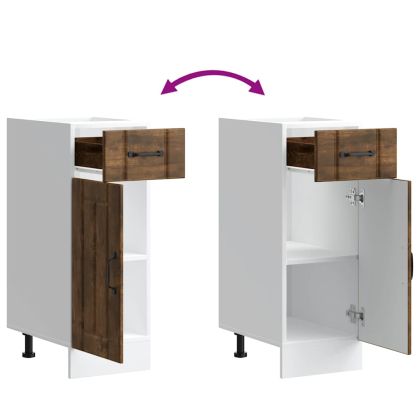 Кухненски шкаф Lucca, опушен дъб, инженерно дърво