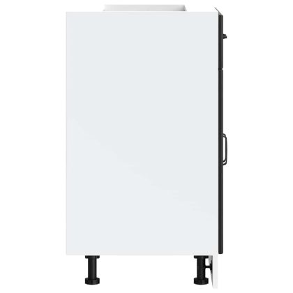 Кухненски шкаф Lucca Черно инженерно дърво