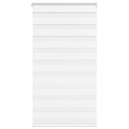 Зеброва щора бял 70x100 см ширина на плата 65,9 cm полиестер