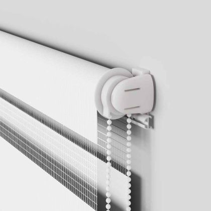 Зеброва щора бял 70x100 см ширина на плата 65,9 cm полиестер