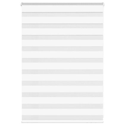 Зеброва щора бял 95x100 см Ширина на плата 90,9 см Полиестер