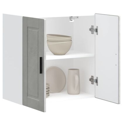 Кухненски стенен шкаф Porto, бетонно сив, инженерно дърво