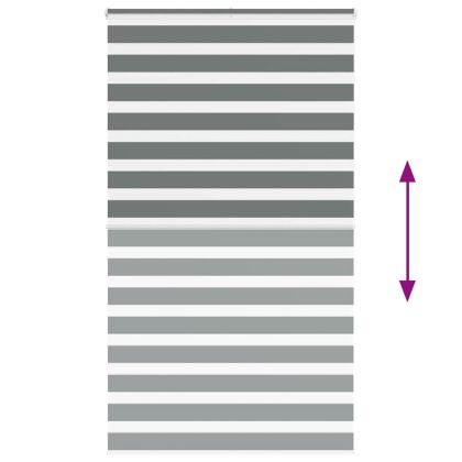 Зеброва щора 125x200 см Ширина на плата 120,9 см Полиестер