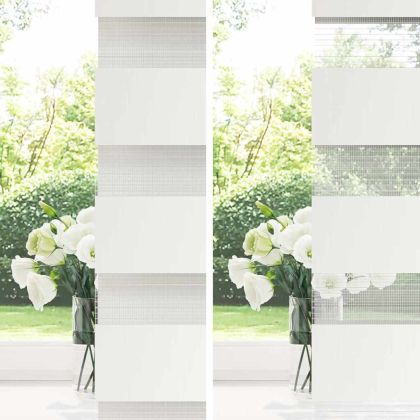 Зеброва щора 125x200 см Ширина на плата 120,9 см Полиестер