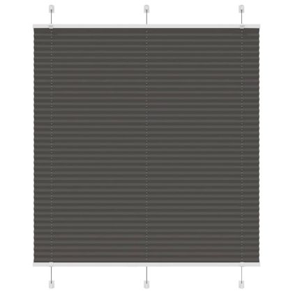 Плисирана щора черна 120x150 cm Ширина на плата 119,4 cm