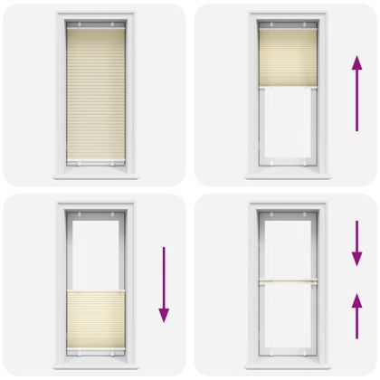 Плисирана щора Cream 60x150 cm Ширина на плата 59,4 cm