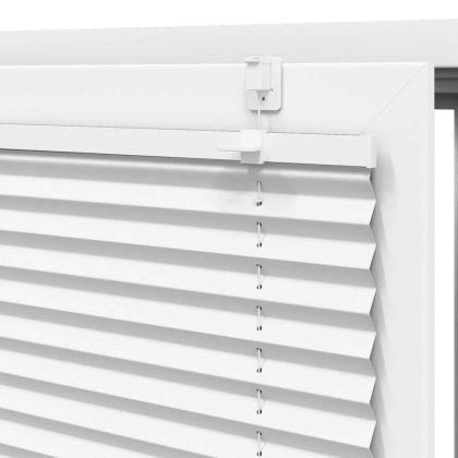 Плисирана щора Бяла 80x150 cm Ширина на плата 79,4 cm Полиестер