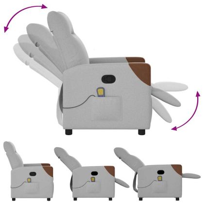 Масажен стол за лежанка Cloud Grey Fabric