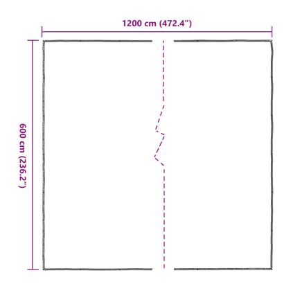 Прозрачен брезент с капси 6x12 m Полиетилен