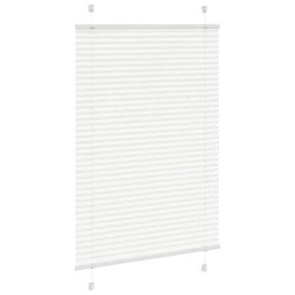 Плисирана щора бяла 85x100 cm Ширина на плата 84,4 cm Полиестер