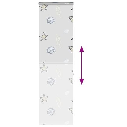 Ролетна щора за душ с касета 70x240 см Ширина на плата 66 см