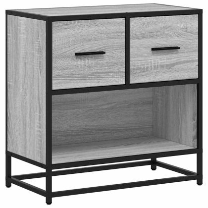 Нощно шкафче Grey Sonoma 60x31x60 cm Обработено дърво и метал
