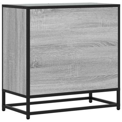 Нощно шкафче Grey Sonoma 60x31x60 cm Обработено дърво и метал