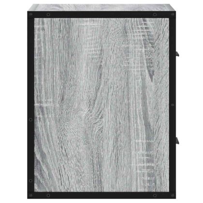 Нощни шкафчета за стена 2 бр. сиво сонома 40x31x39,5 cm