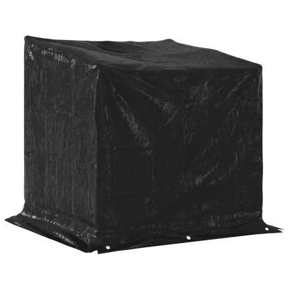 vidaxL Стойка за дърва за огрев с дъждобран, 100,5x100,5x110,5 см