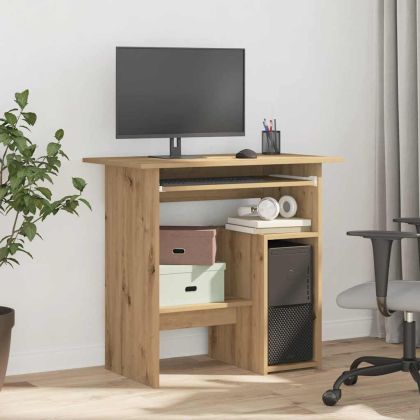 Бюро, дъб артизан, 80x45x74 см, инженерно дърво