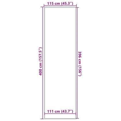 Изтривалка, кафява, 115x400 см