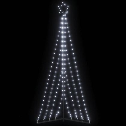 LED коледна елха 339 светодиода студено бяло 182 см