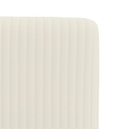 Трапезни столове, 4 бр, кремави, кадифе