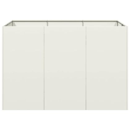 Кашпа, бяла, 120x80x80 см, стомана