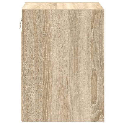 гараж стена шкафове, 2 бр, сонома дъб, инженерно дърво