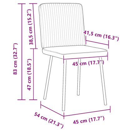 Трапезни столове, 6 бр, сини, кадифе