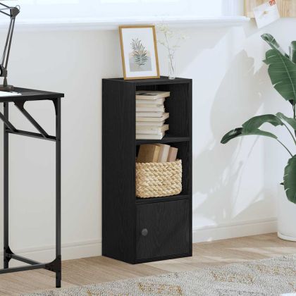 Библиотека, Черен дъб, 31x24x77 см, инженерно дърво