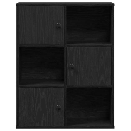 Библиотека, Черен дъб, 60x24x76,5 см, инженерно дърво