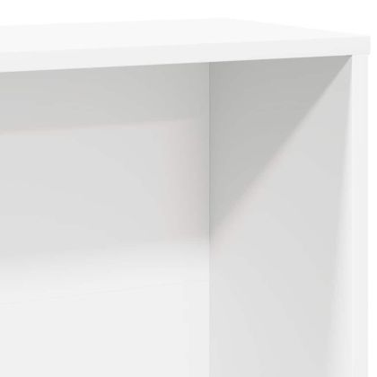 Библиотека, бяла, 60x24x120 см, инженерно дърво