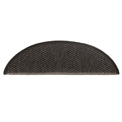 Самозалепващи стелки за стълби сизал 30 бр 56x17x3 см антрацит