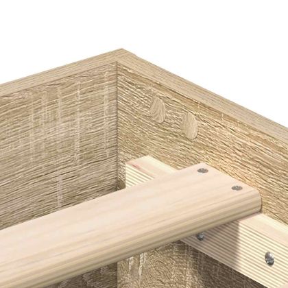 Рамка за легло без матрак сонома дъб 180x200 см инженерно дърво