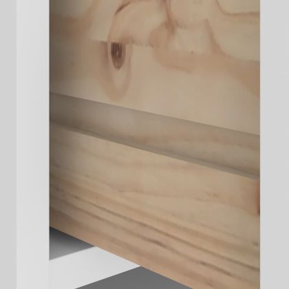 vidaXLL Дърво за антре SANDNES бяло 45x40x159,5 cm