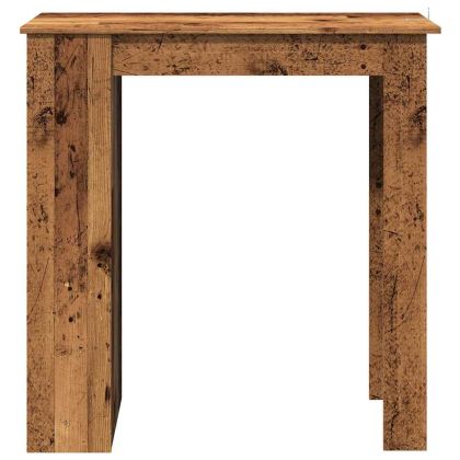 Бар маса с рафт от старо дърво 102x50x103,5 cm