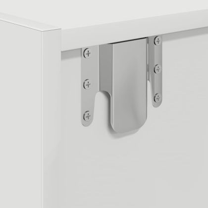 ТВ шкаф бял 60x31x25,5 cm Изработена дървесина