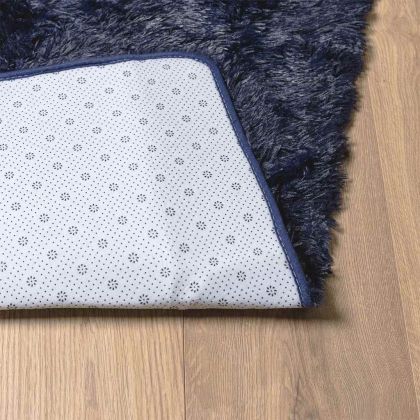 Шаги килим с дълъг косъм, NAVARRA, тъмносин, 130x200 см