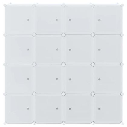 Органайзер за съхранение на кубчета с 16кубчета и висящи пръчки