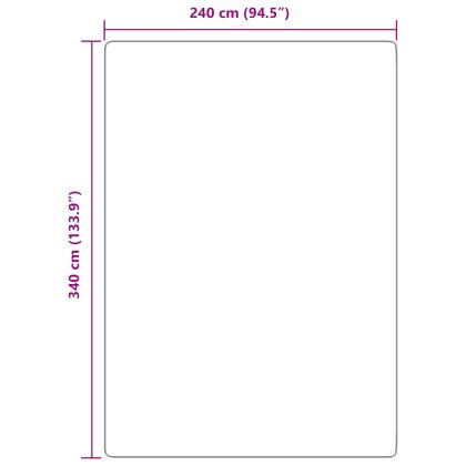 Шаги килим с дълъг косъм, NAVARRA, тъмно сив, 240x340 см