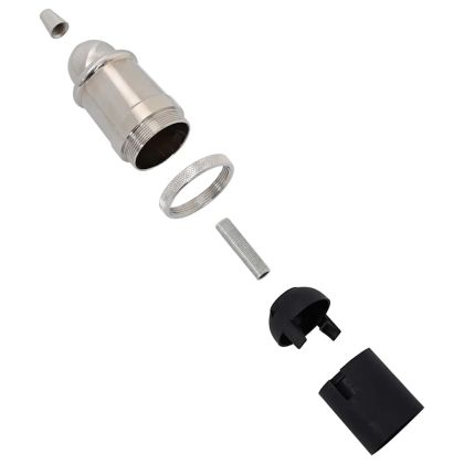 Лампи 2 бр. сатениран никел E27