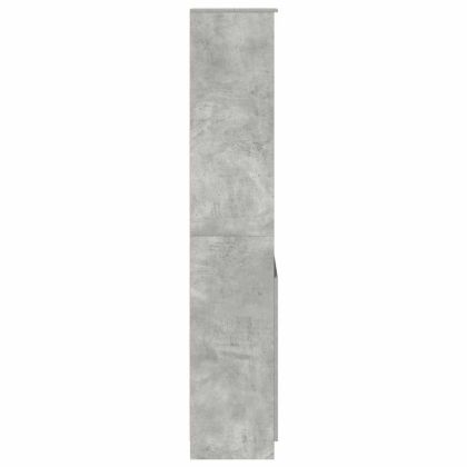 Висок шкаф, Бетонно сиво, 50x35x180 cм инженерно дърво
