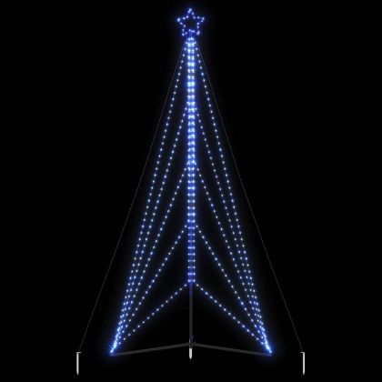 LED коледна елха 615 светодиода синьо 404,5 см