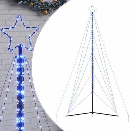 LED коледна елха 615 светодиода синьо 404,5 см