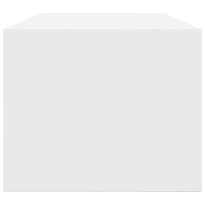 ТВ шкафове, 2 бр, бели, 80x31x25,5 см, инженерно дърво